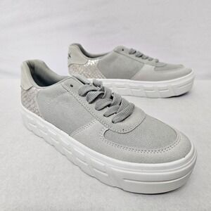 Blowfish Malibu Comfort Sneakers ZS001 Grey White Snake Skin Women's‎ Size 7.5